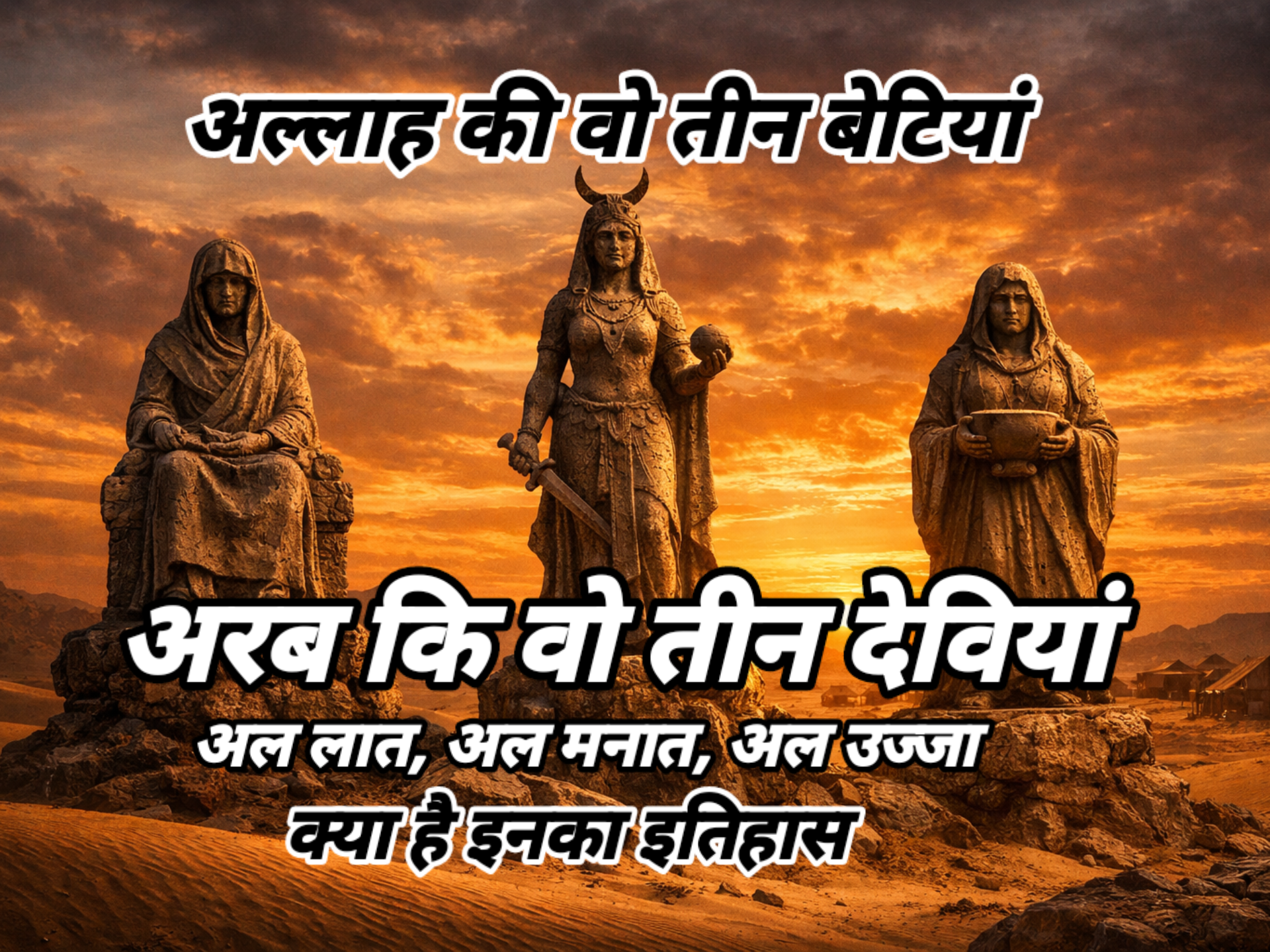 रसूल अल्लाह ﷺ के दौर के तीन बड़े बुत — अल-लात, अल-उज्ज़ा और मनात का इतिहास...